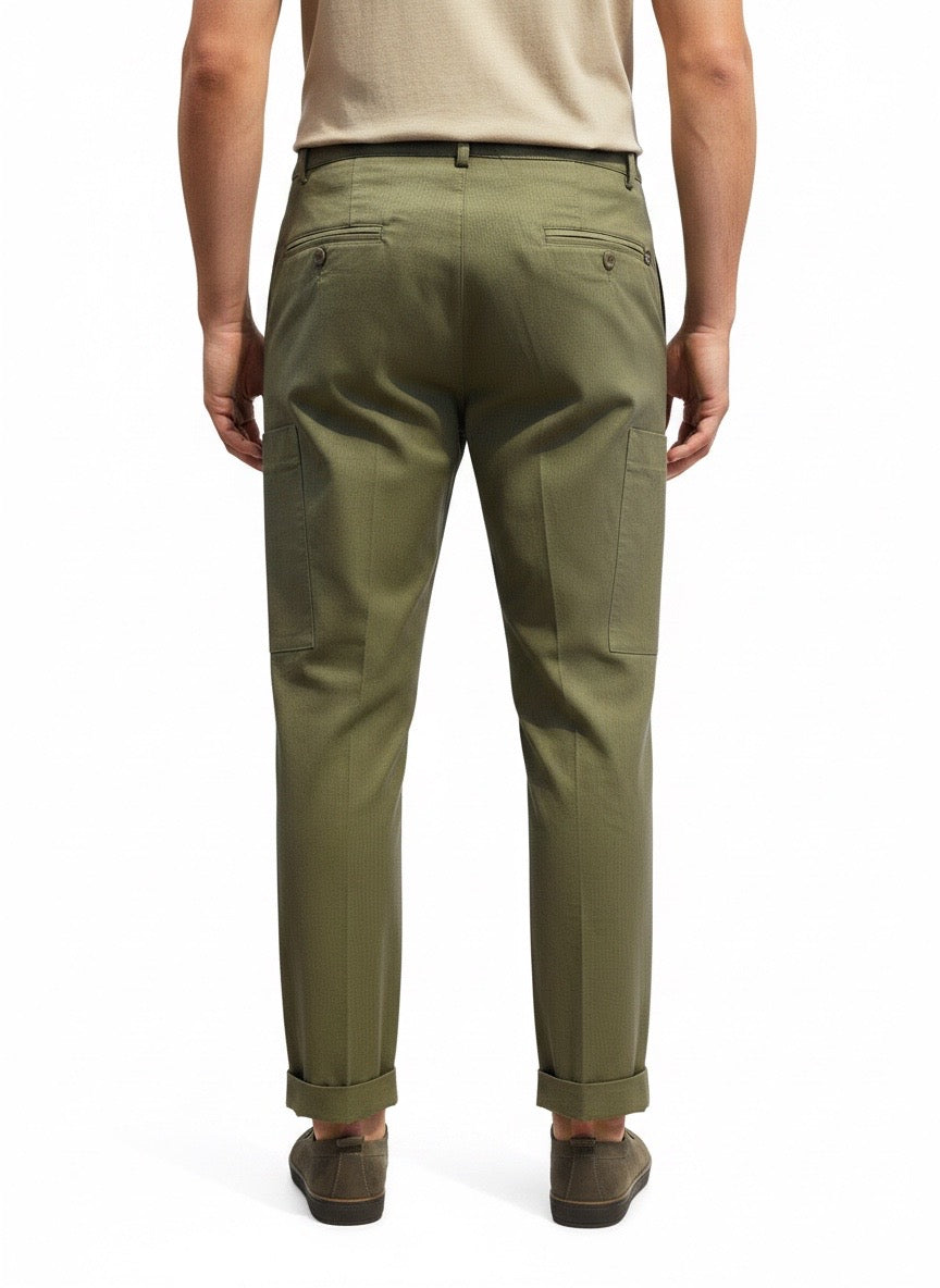 Pantalone lungo verde militare Gino Gori