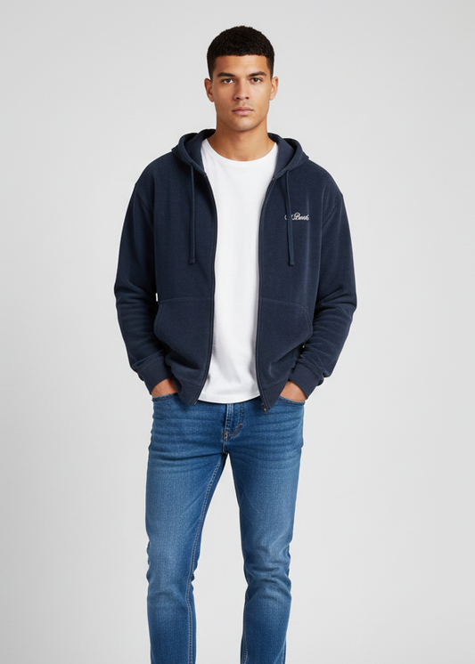 Felpa full zip spugna leggera MC2 Saint Barth