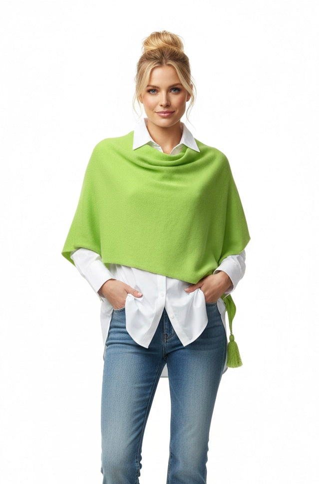 Poncho LDYBG 100% cashmere Caterpillar Acido