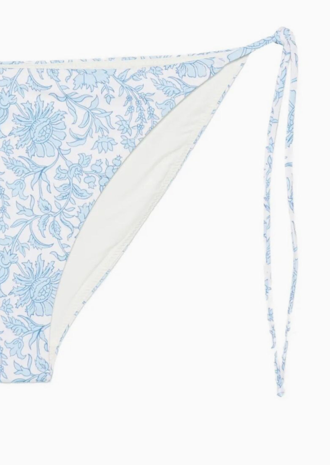Bikini brassiere fiore azzurro batik Saint Barth
