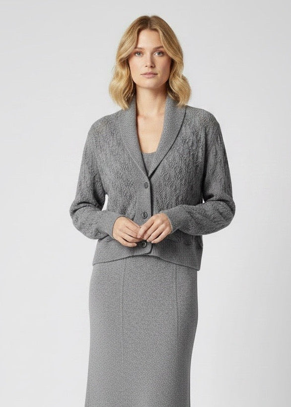 Cardigan corto Ermanno Scervino grigio