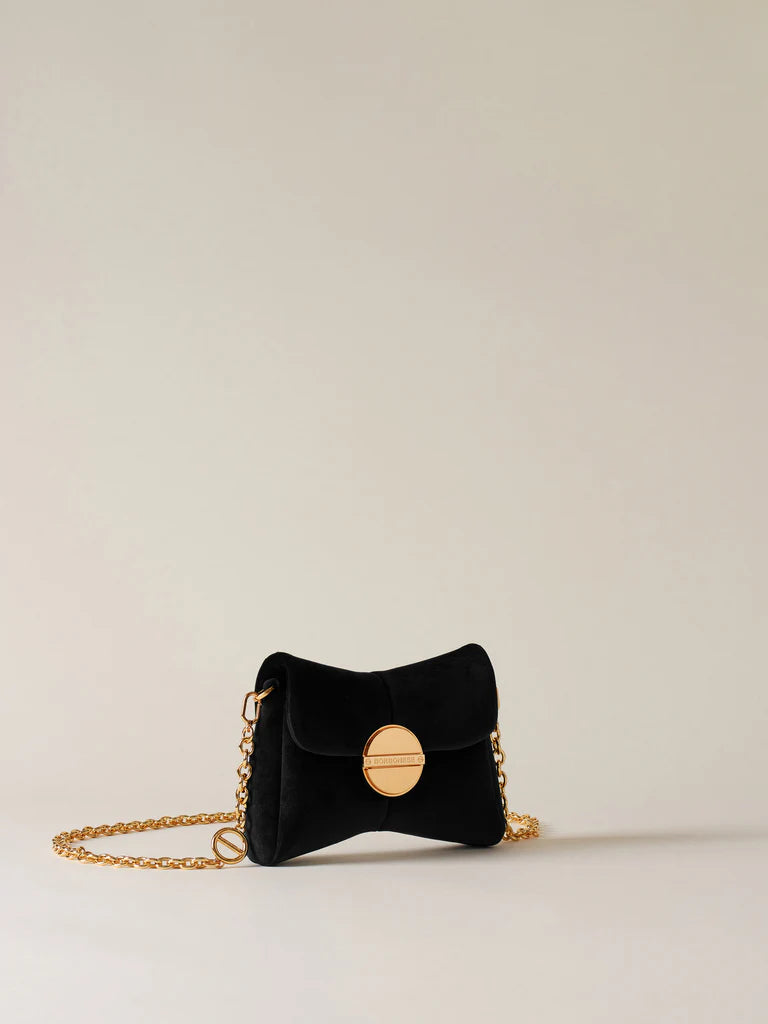 Borsa mini velvet nera