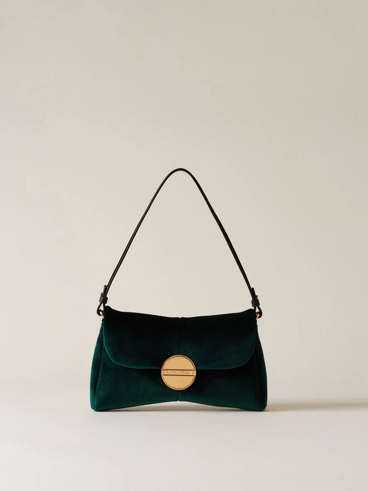 Borsa velluto verde
