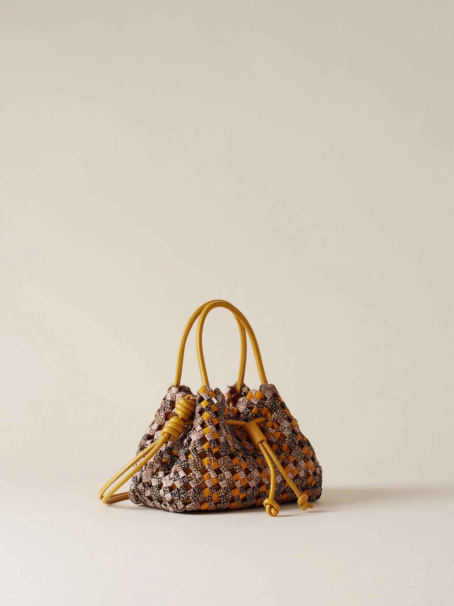 Borsa nido mini gialla Borbonese