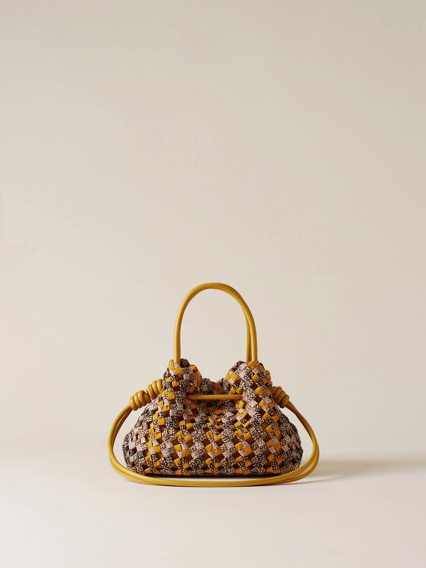 Borsa nido mini gialla Borbonese