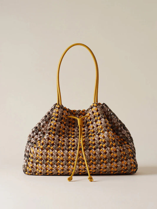 Borsa nido large giallo Borbonese