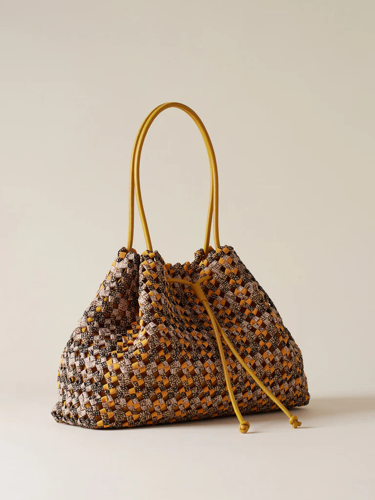 Borsa nido large giallo Borbonese