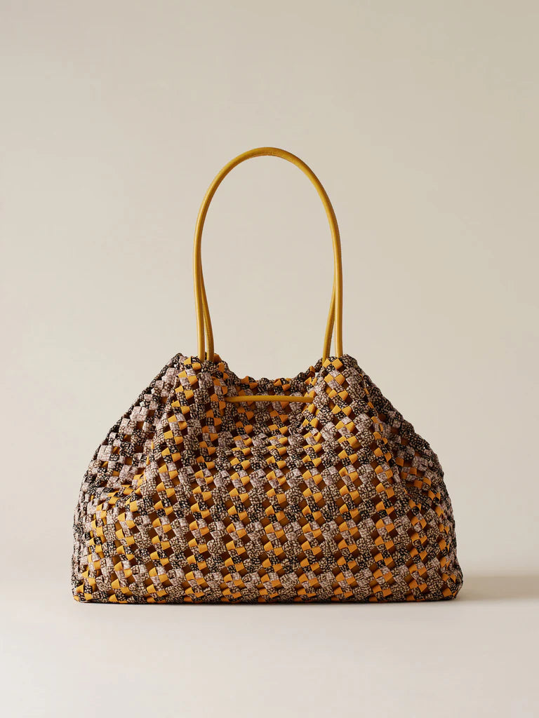 Borsa nido large giallo Borbonese