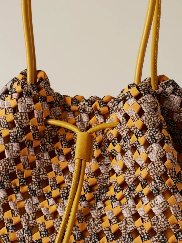 Borsa nido large giallo Borbonese