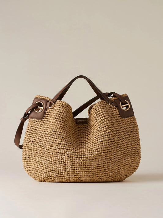 Borsa London shopping in raffia