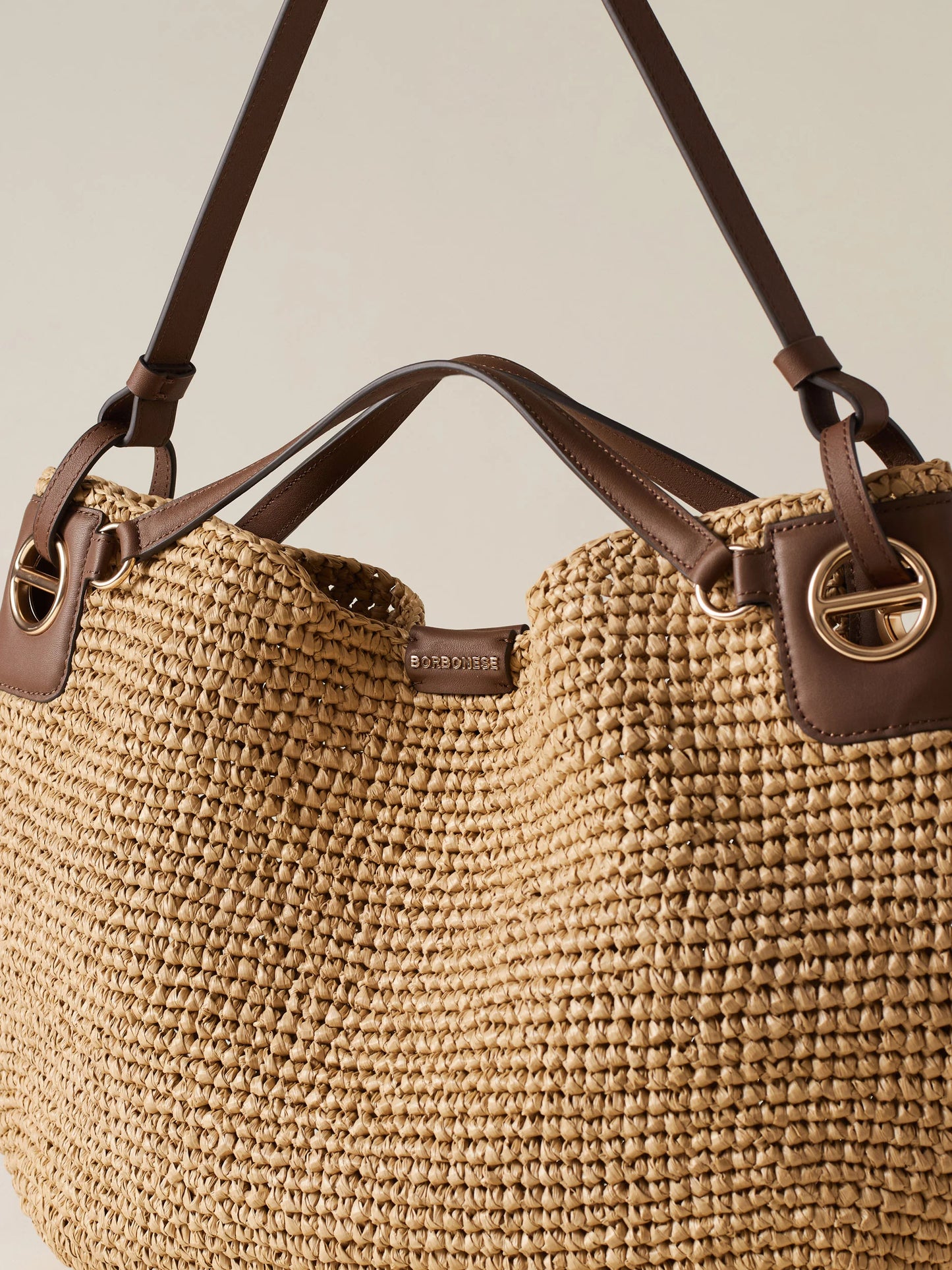 Borsa London shopping in raffia