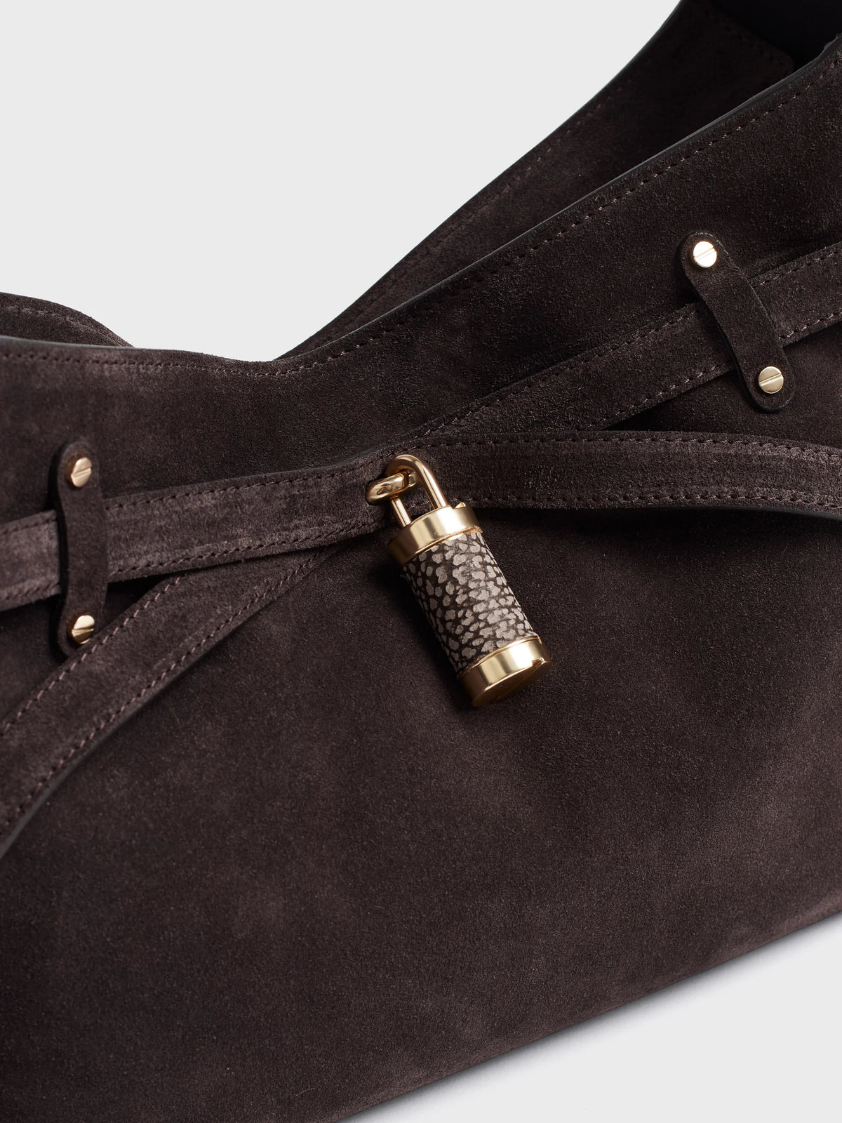 Borsa hobo small caffè ebano Borbonese