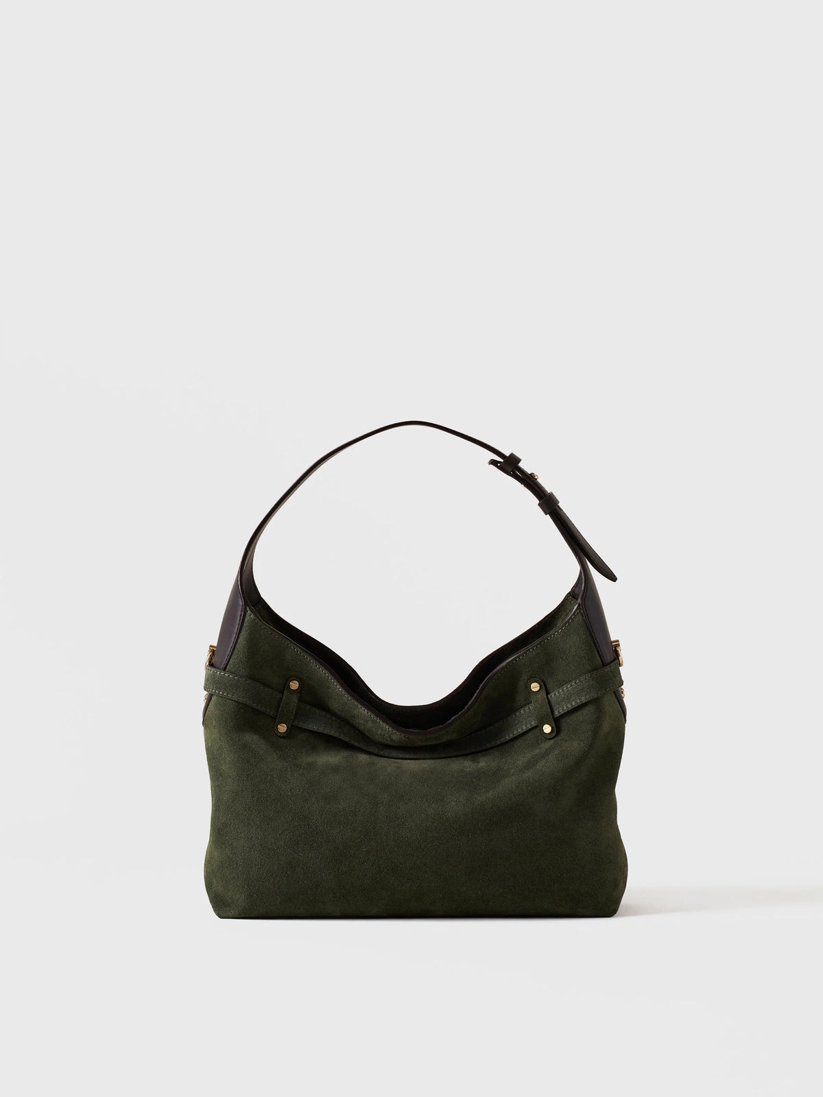 Borsa hobo small clorophilla ebano Borbonese