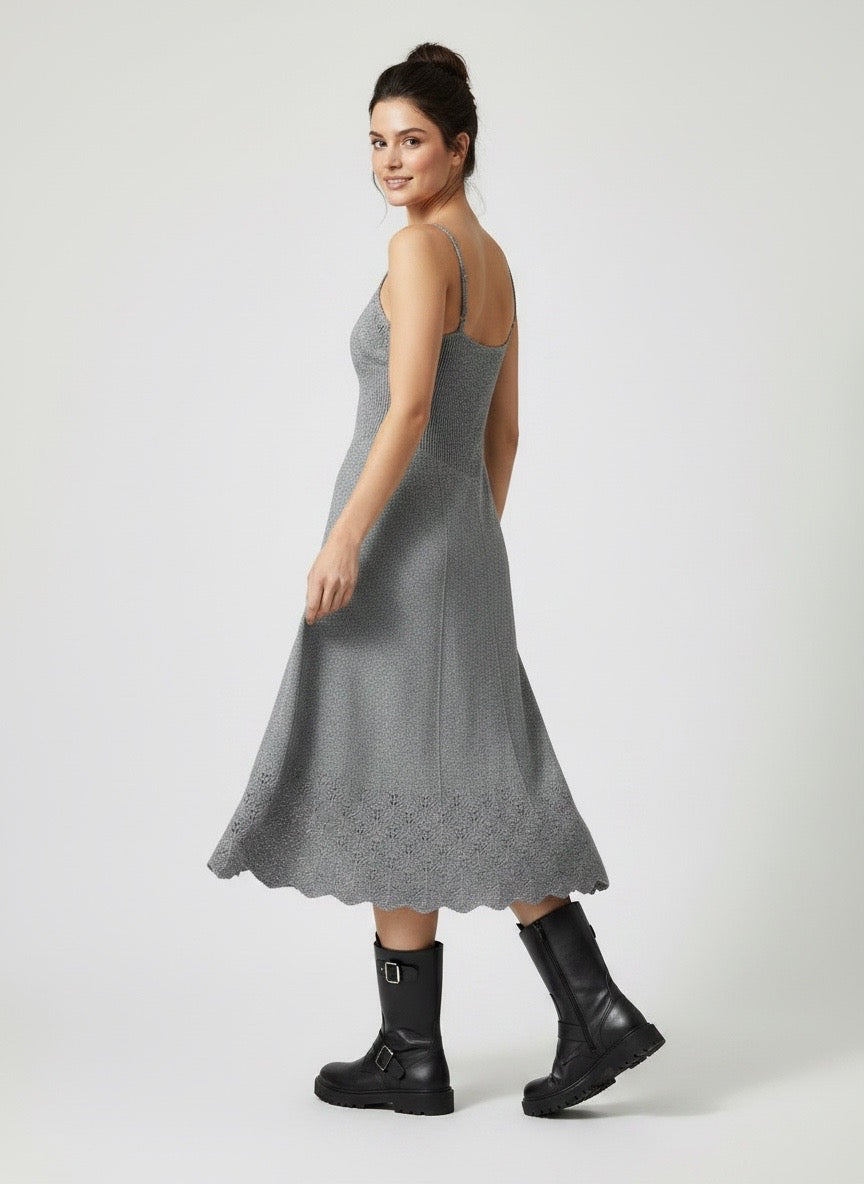 Abito sottoveste pizzo di lana Ermanno Scervino