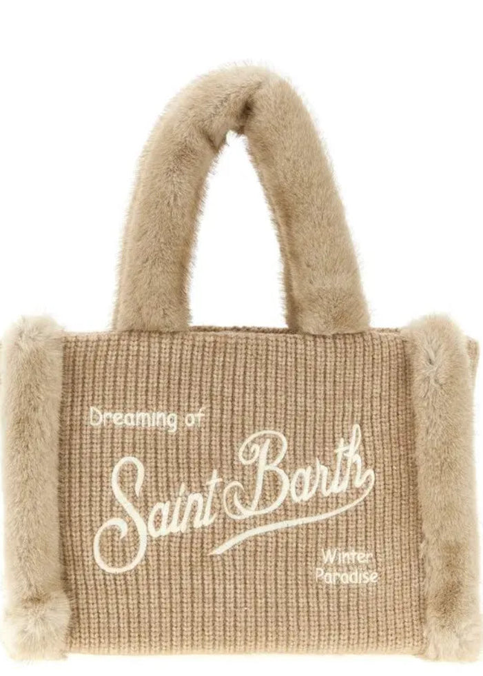 Borsa Colette Shearling Rib St. Barth