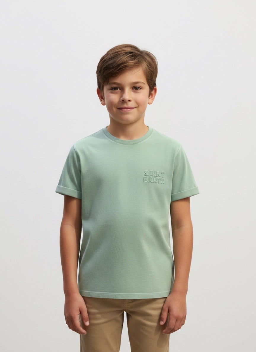 T-shirt patch Saint Barth verde