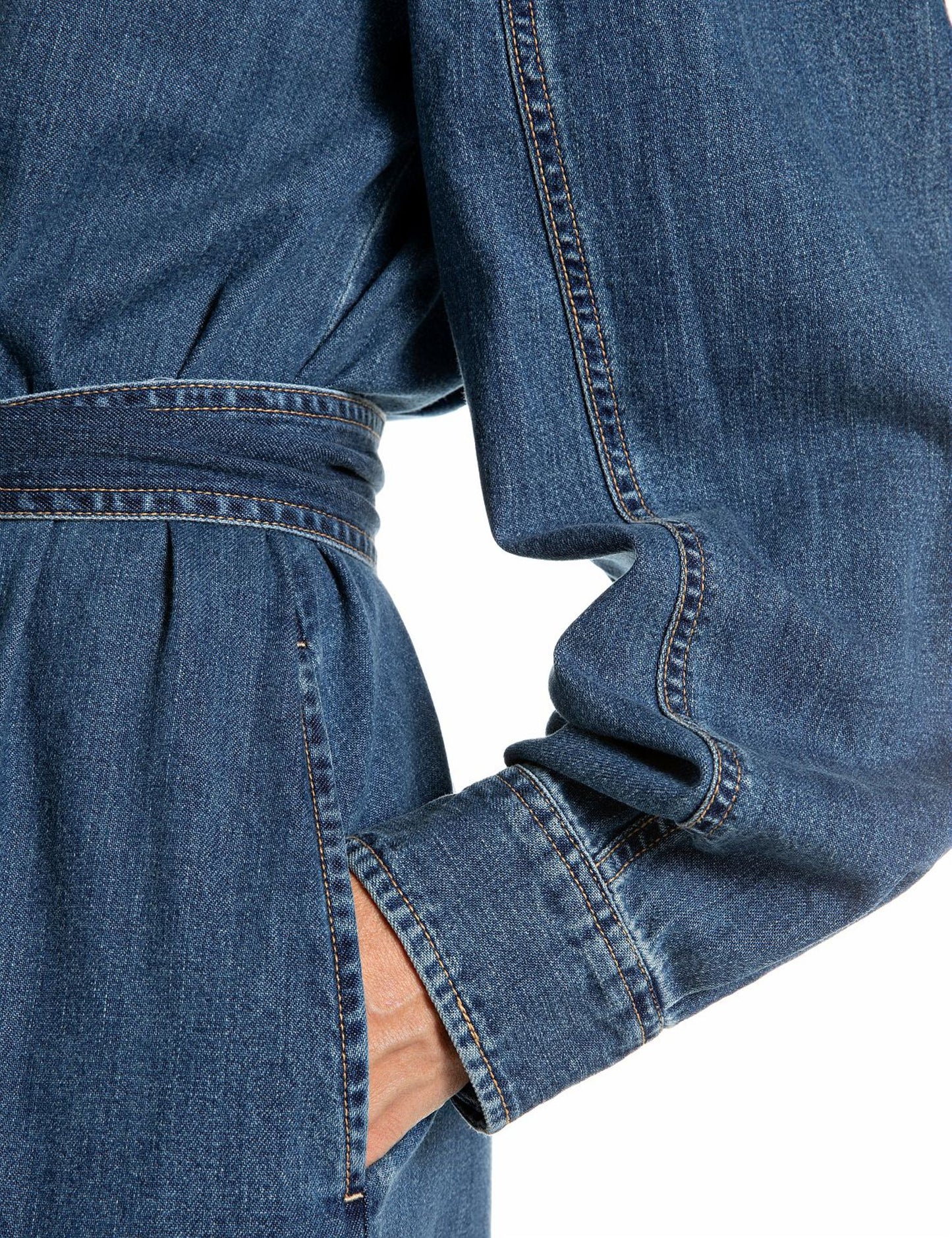 Abito chemisier lungo denim Replay
