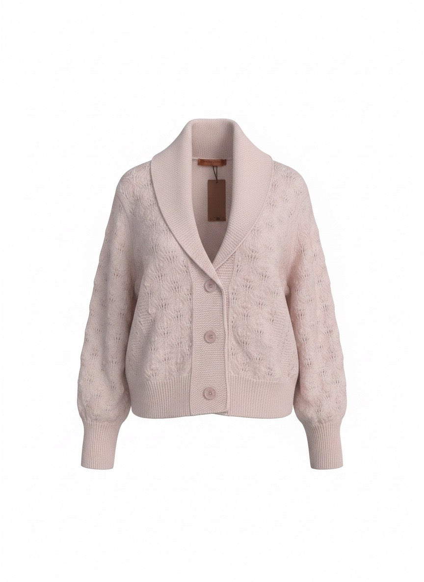 Cardigan corto Ermanno Scervino cipria