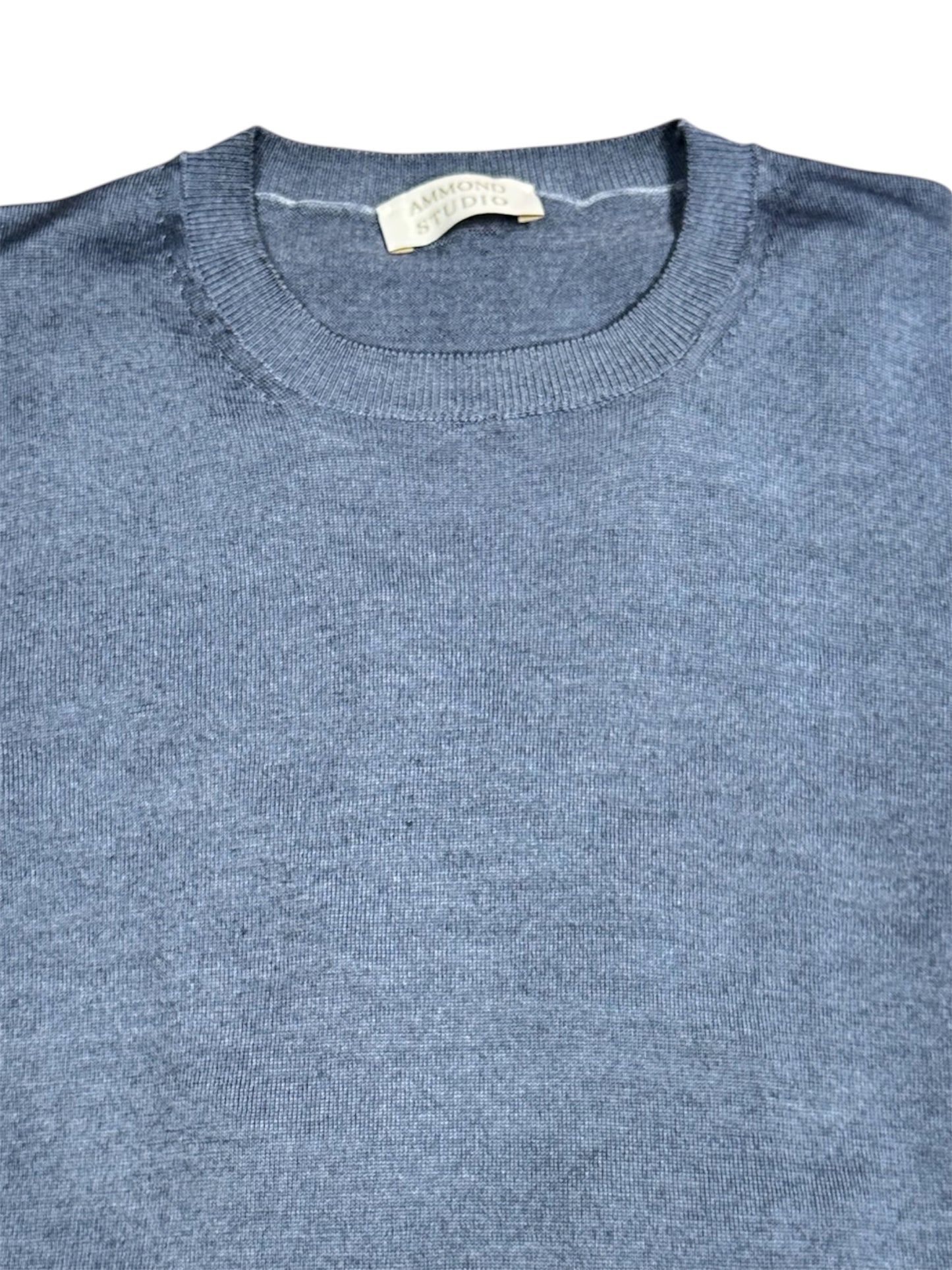 Maglia girocollo denim vintage lana Ammond