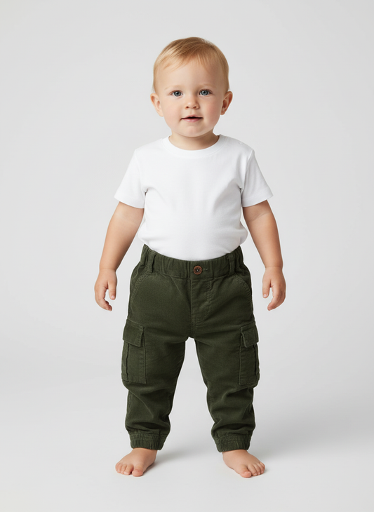 Pantalone J.O.Milano verde velluto