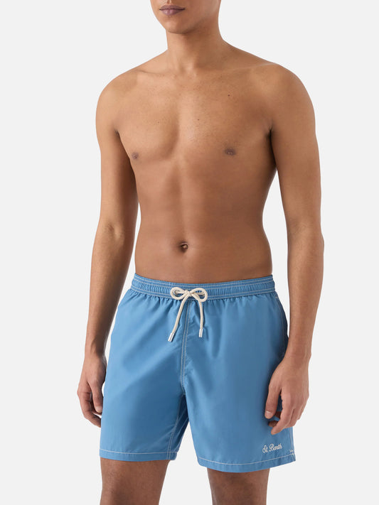 Boxer azzurro polvere Patmos Saint Barth