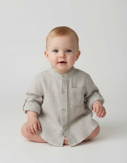 Camicia neonato J.O. Milano lino
