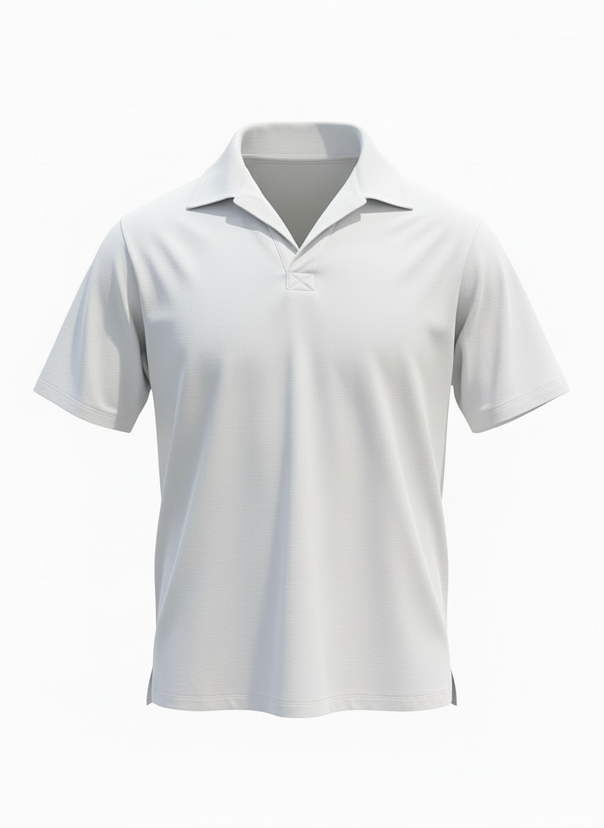 Polo Key jersey bianca