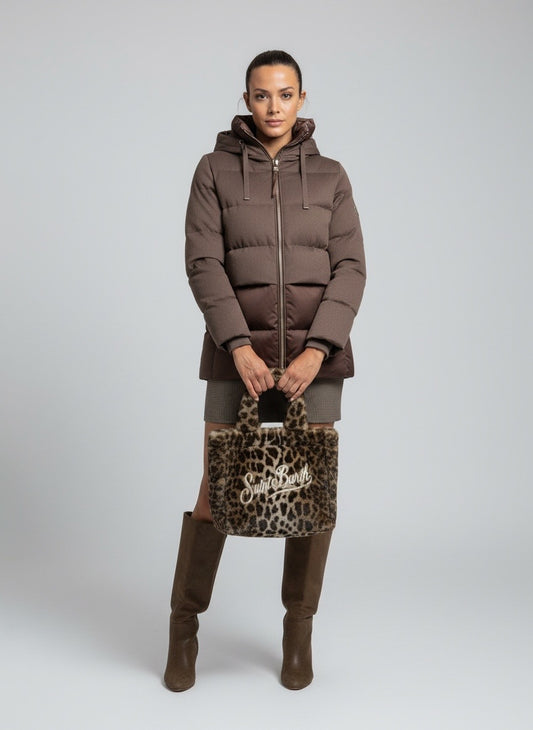 Borsa Colette Soft Fur Leopard St. Barth