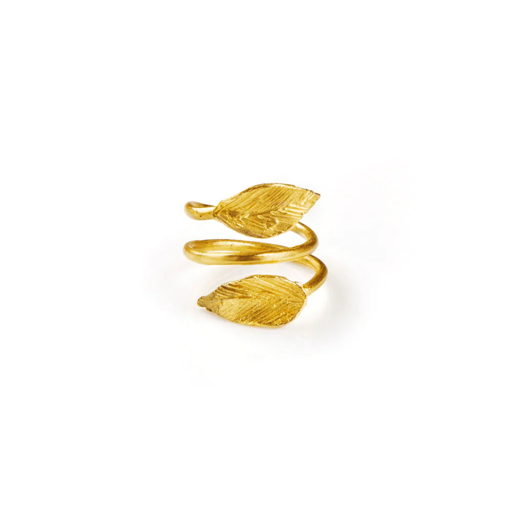 Anello Abbraccio Leaves regolabile Giulia Barela
