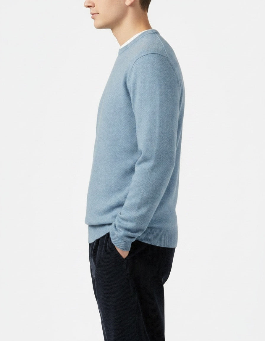 Maglione girocollo azzurro cielo Saint Barth
