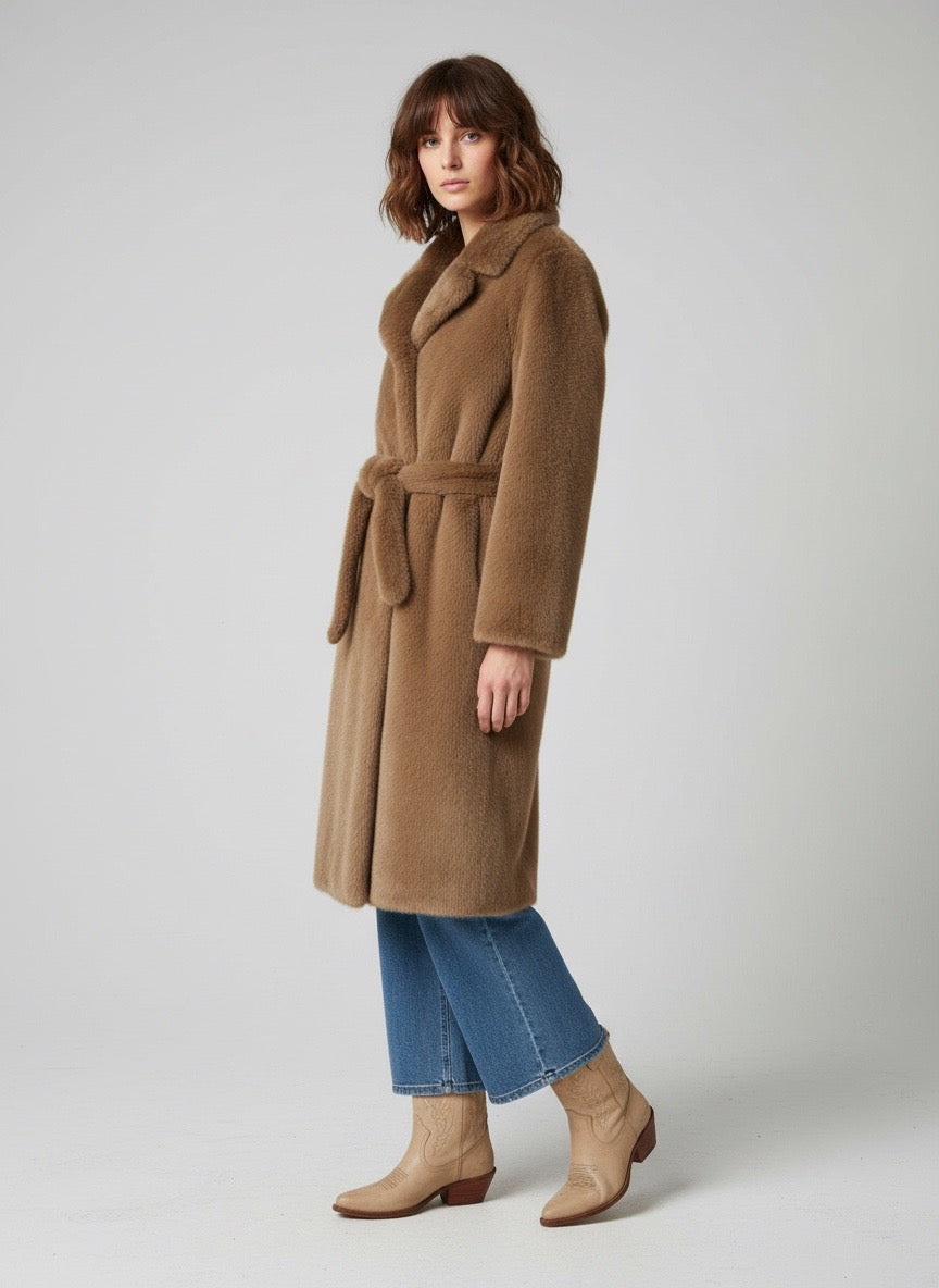 Cappotto eco pelliccia Duno