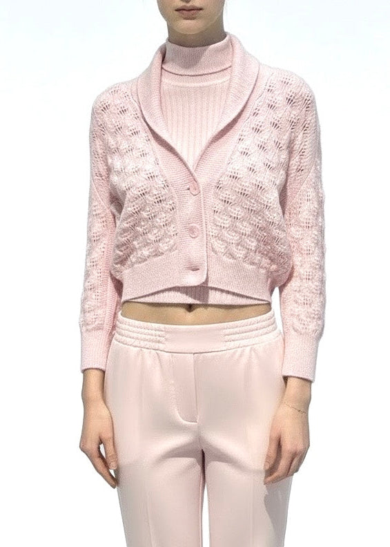Cardigan corto Ermanno Scervino cipria