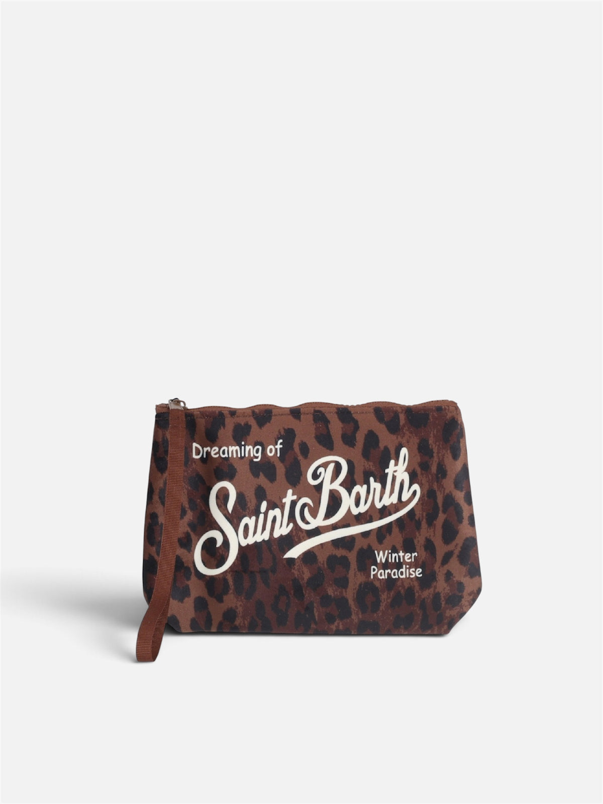 Pochette dark leopard Aline Saint Barth