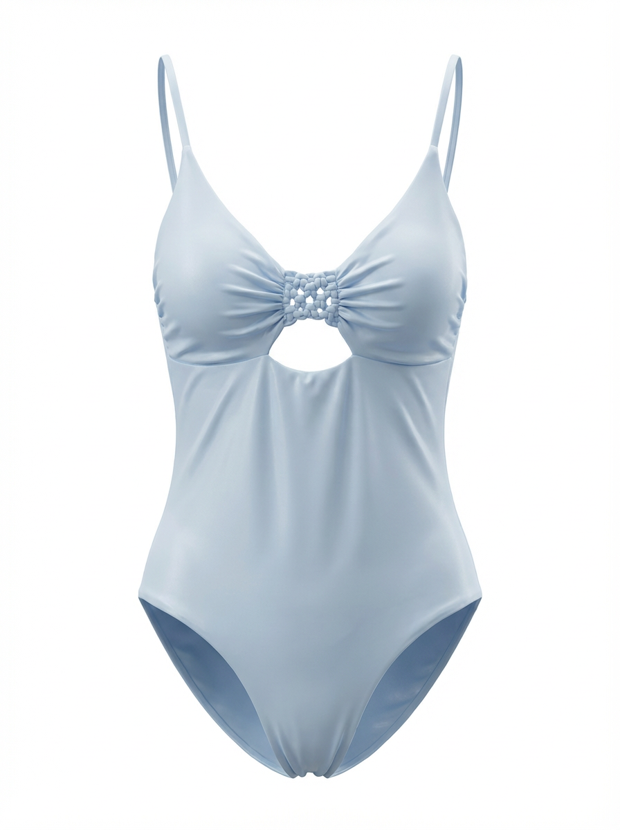 Intero con intreccio azzurro