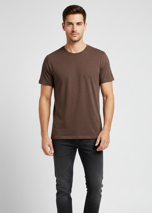 T-shirt lino marrone MC2 Saint Barth