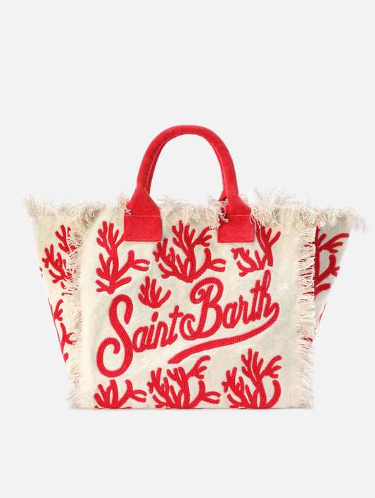 Shopper Vanity coral St. Barth