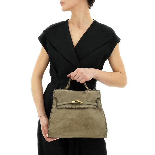 Borsa Ginevra cemento Campomaggi
