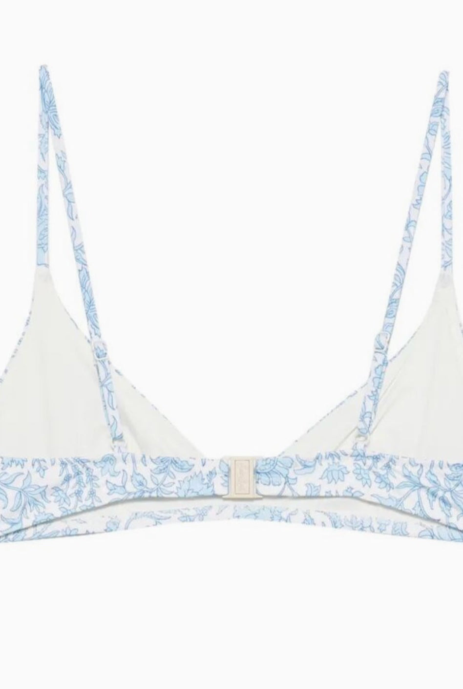 Bikini brassiere fiore azzurro batik Saint Barth