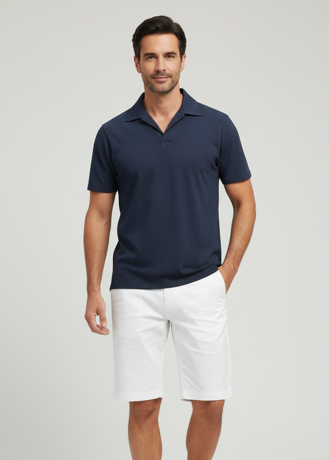 Polo Key jersey blu