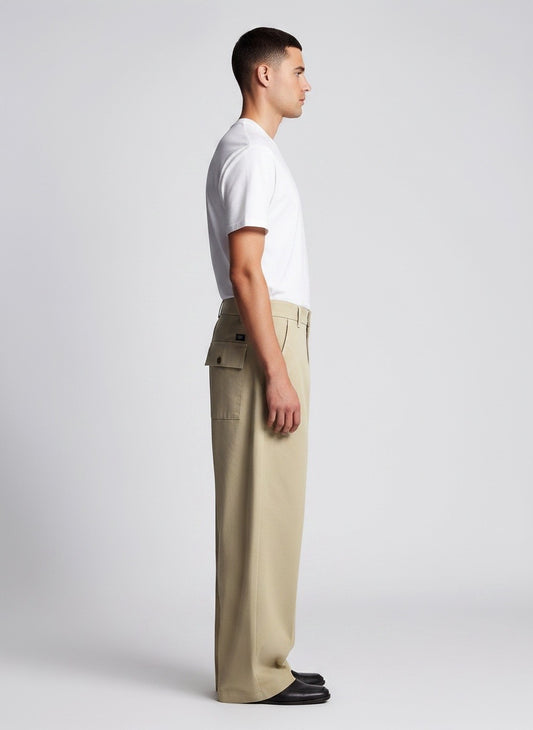 Pantalone lungo beige Gino Gori