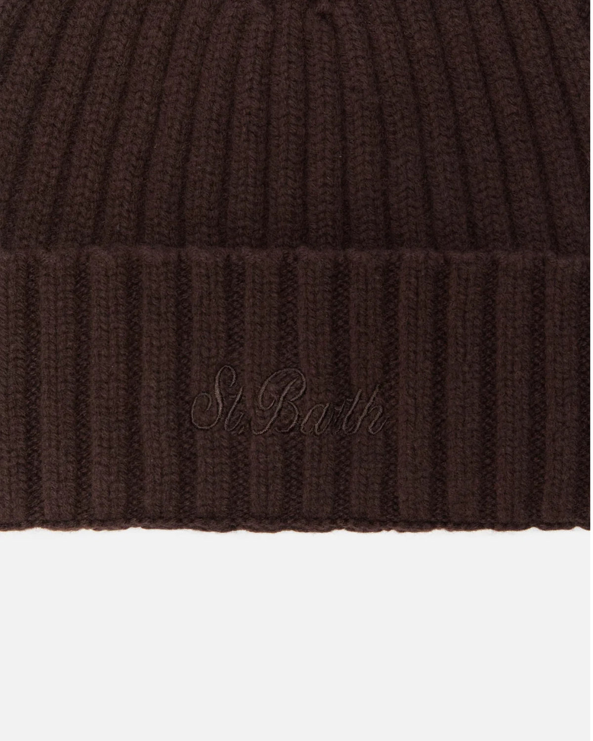 Berretto cashmere marrone Saint Barth