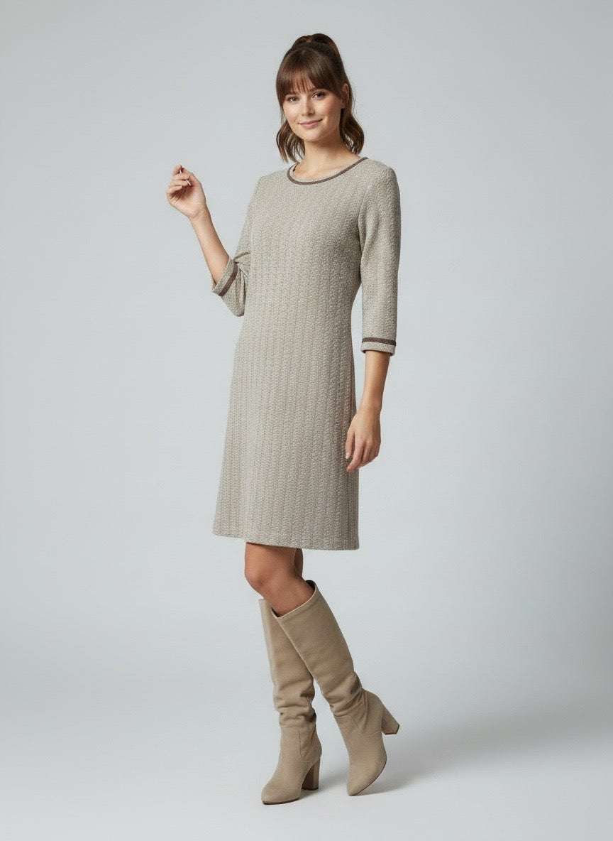 Abito Pho Firenze chevron beige