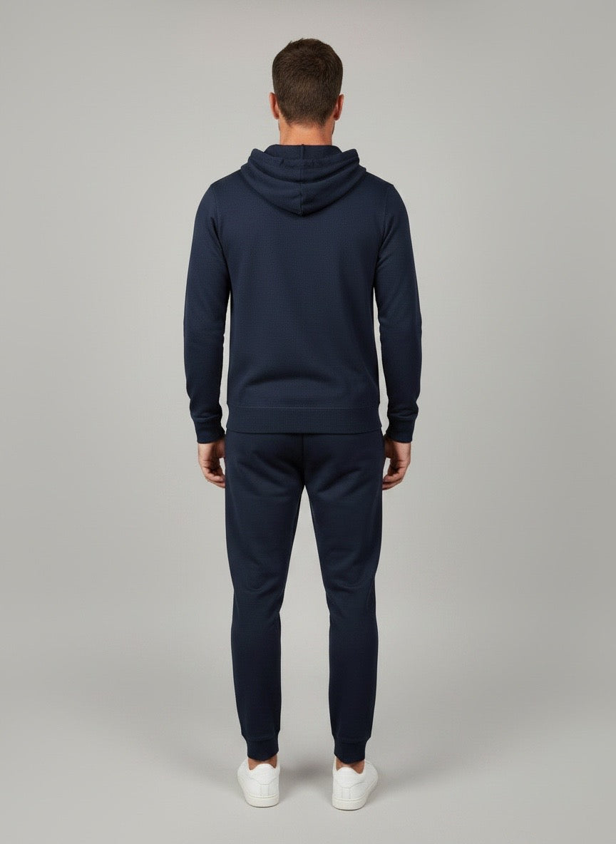 Maglione con cappuccio in lana blu Saint Barth