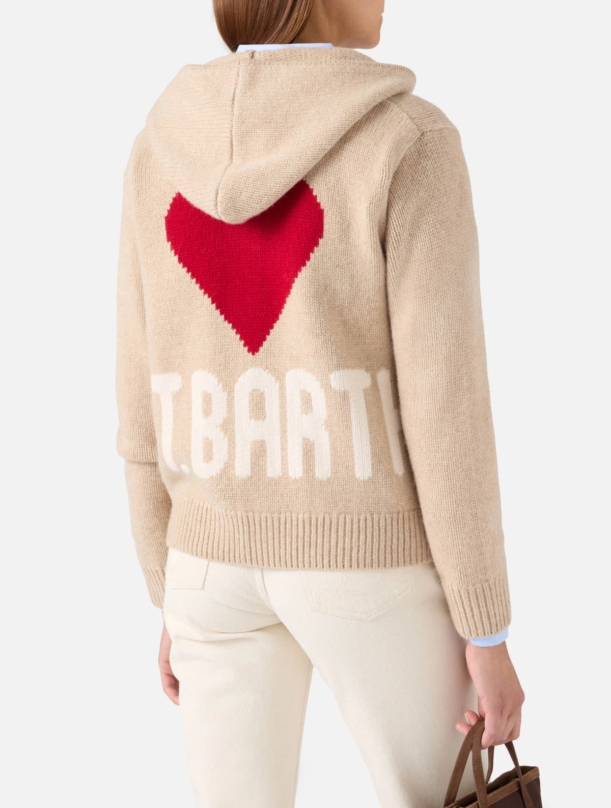 Cardigan Kyla Hoodie cuore St.Barth