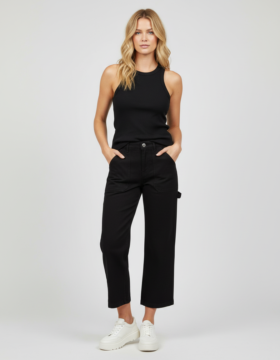 DENISE-61  PANT NERO
