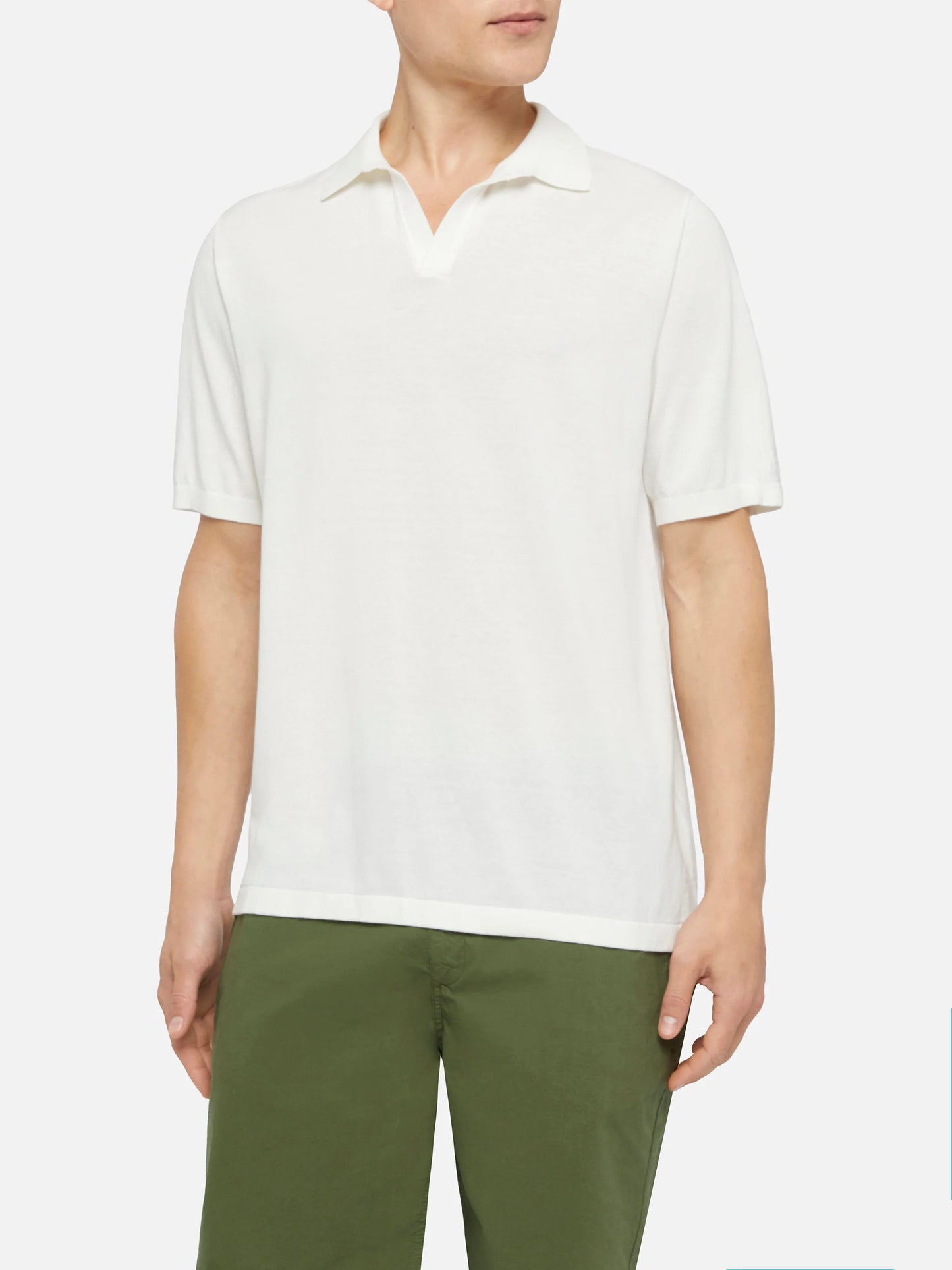 Polo cotone bianca Saint Barth