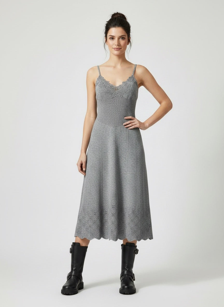 Abito sottoveste pizzo di lana Ermanno Scervino