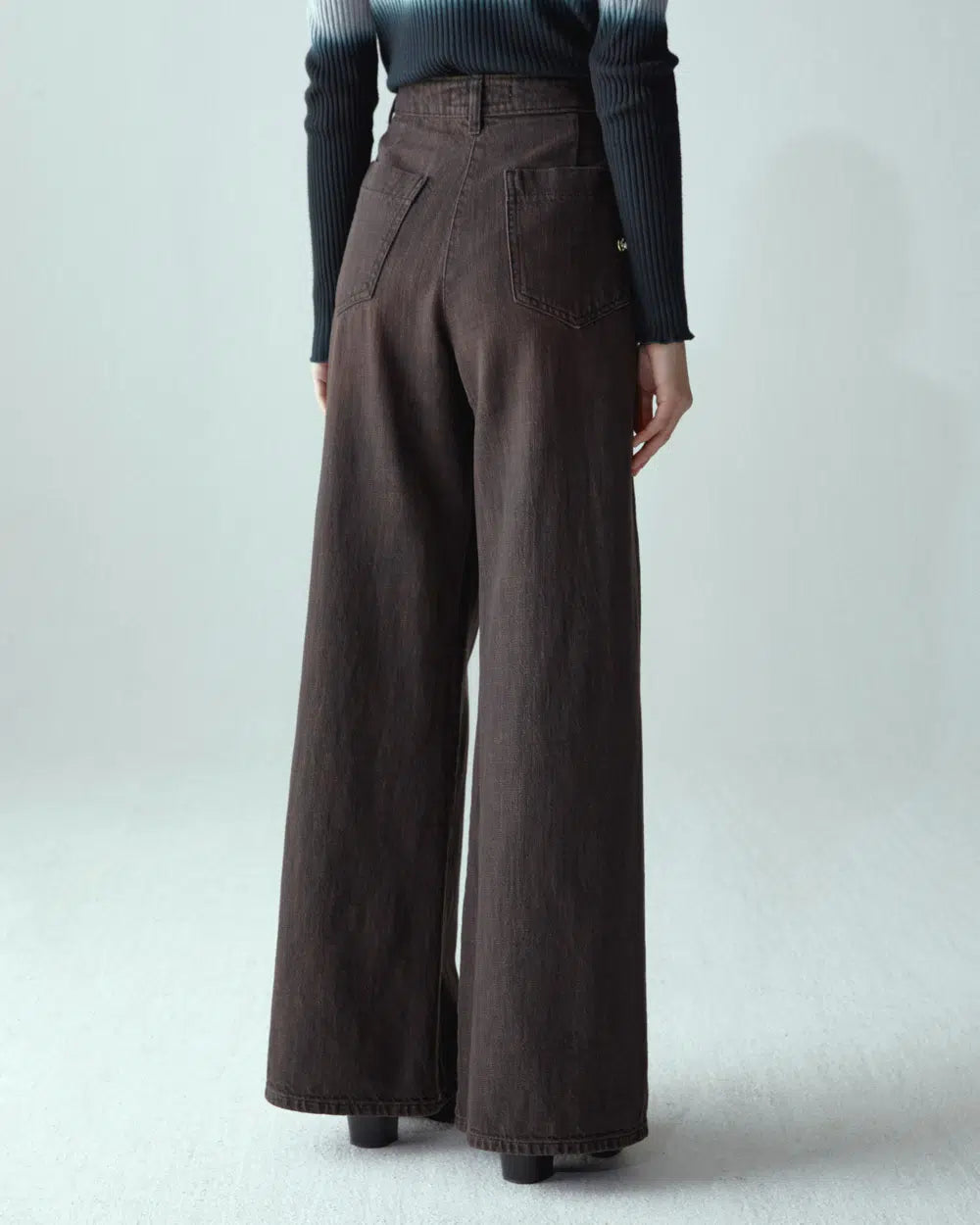 Jeans Flaire smocking denim japan