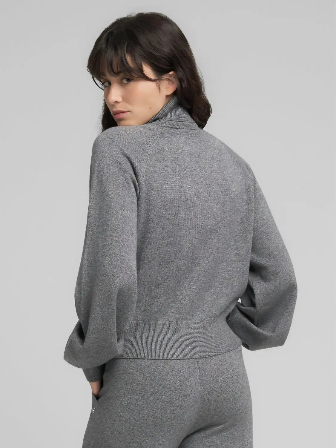 Pullover dolcevita grigio Replay
