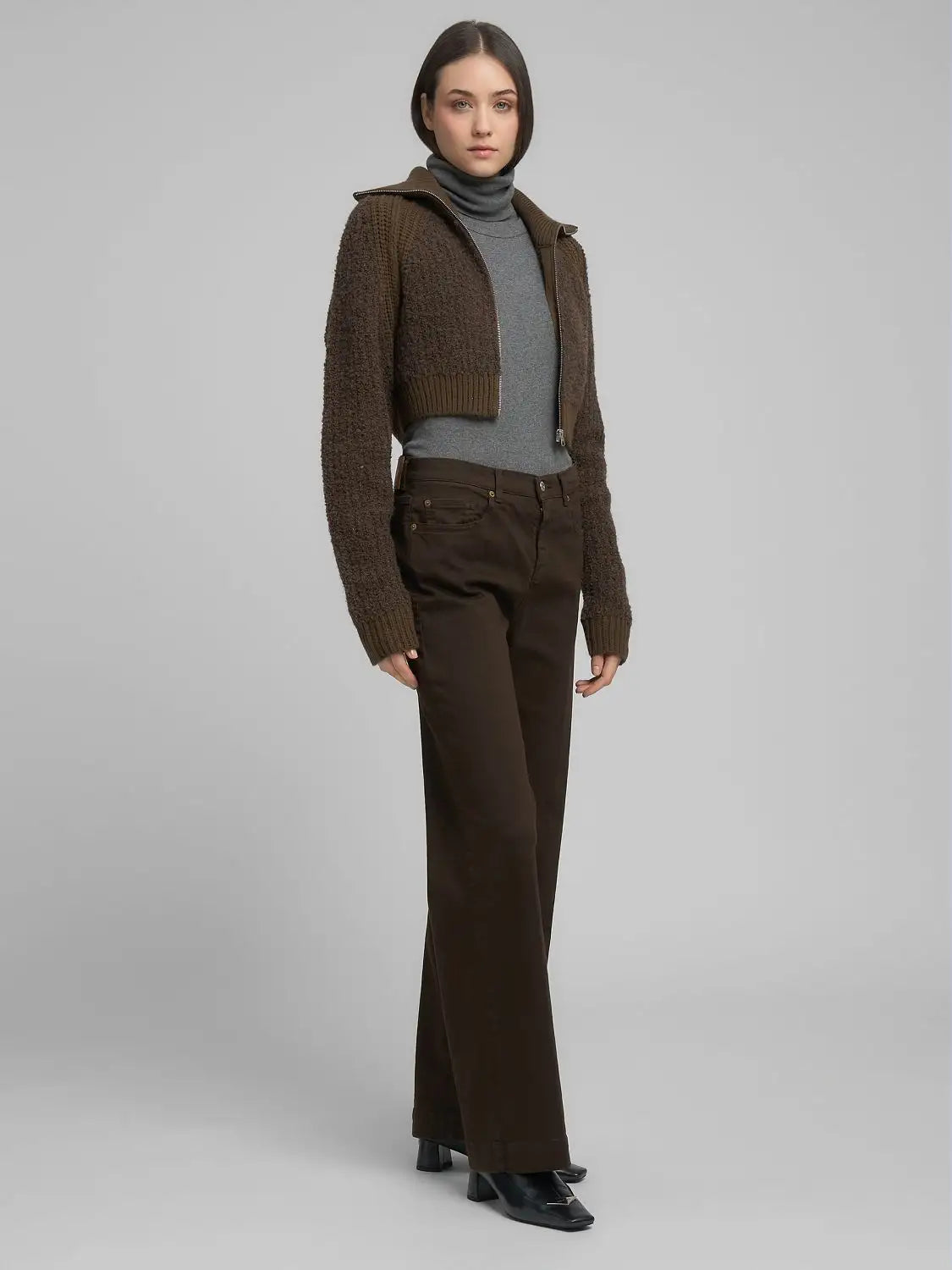 Maglione cropped cacao Replay